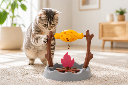 Interactive Cat Puzzle Feeder Toy – Adjustable Treat Dispenser