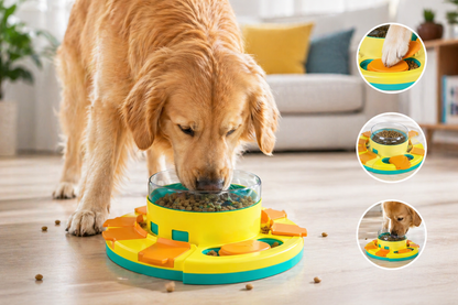 Interactive Dog Puzzle Feeder Toy – Slow Feeder & Mental Stimulation Game