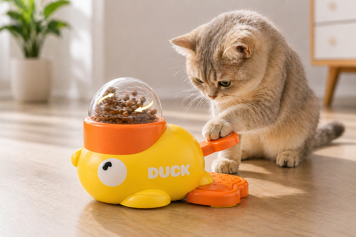 Duck Interactive Puzzle Feeder for Dog
